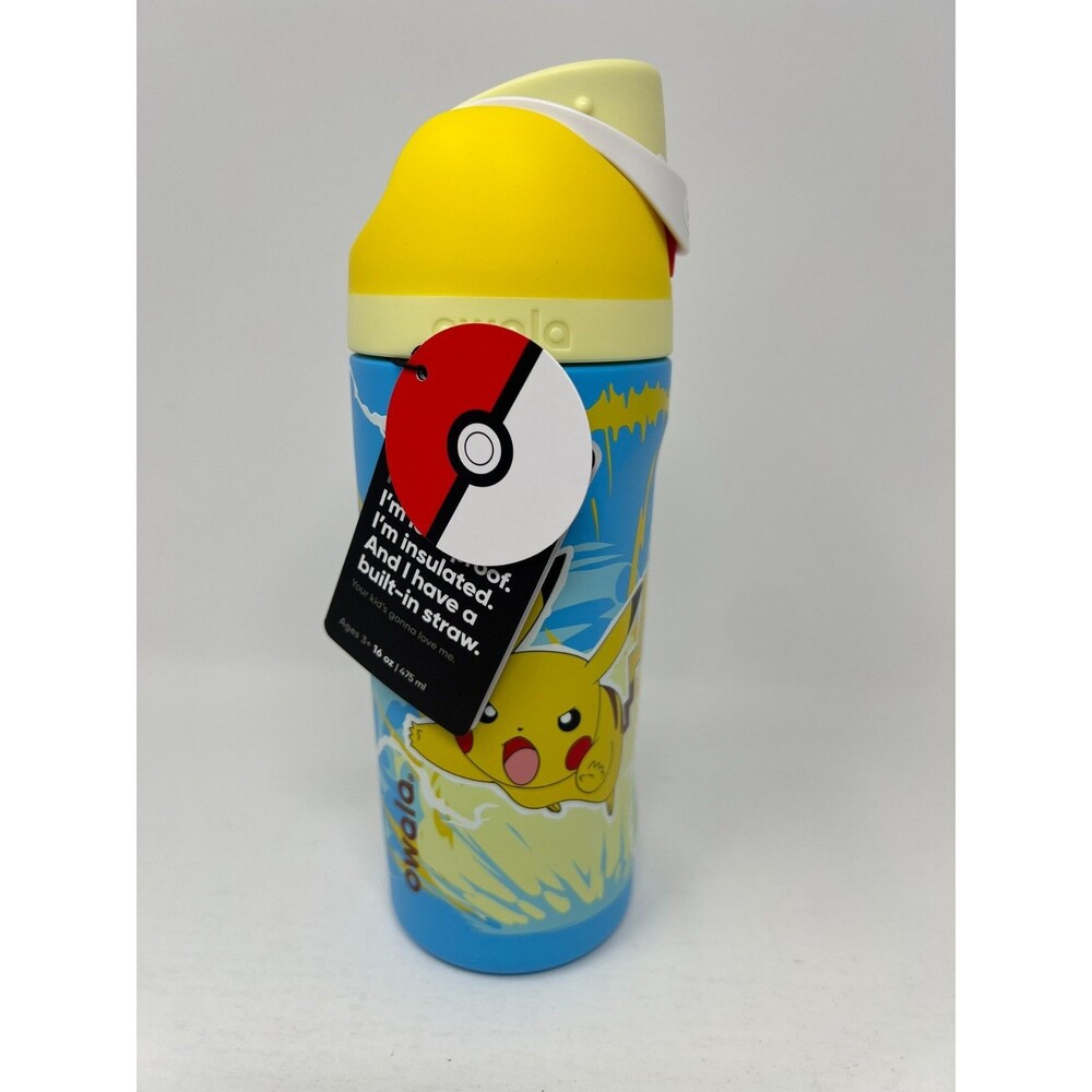 POKEMON x OWALA FreeSip 16 oz Pikachu I Choose You Stainless Steel Water Bottle